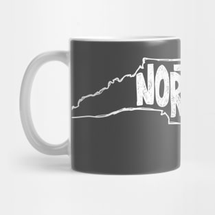 North Carolina (White Graphic) Mug